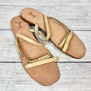 Find. Women's Cream Boho Summer Sandals 6